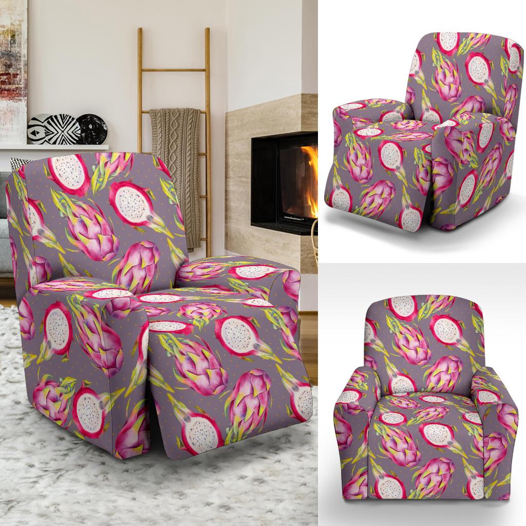 Dragonfruit Pattern Print Design DF03 Recliner Slipcover-JORJUNE.COM