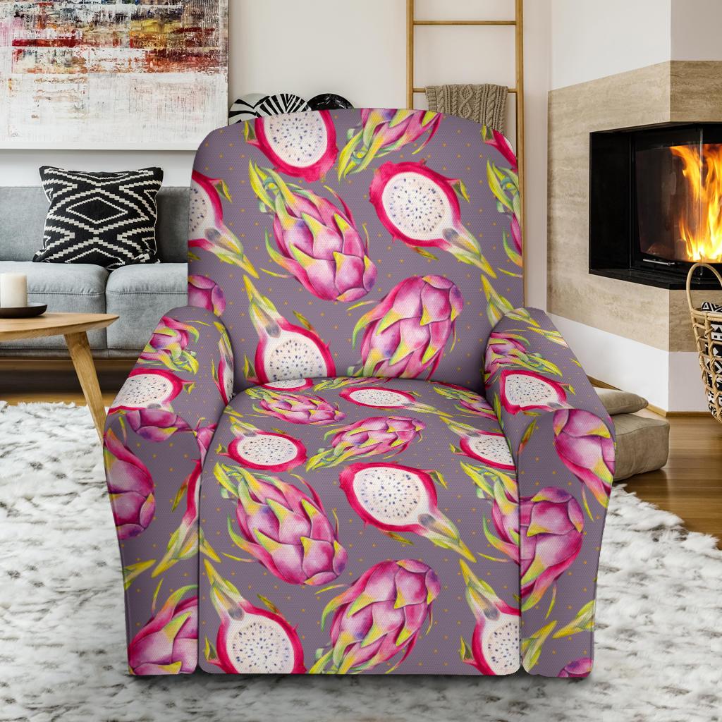 Dragonfruit Pattern Print Design DF03 Recliner Slipcover-JORJUNE.COM