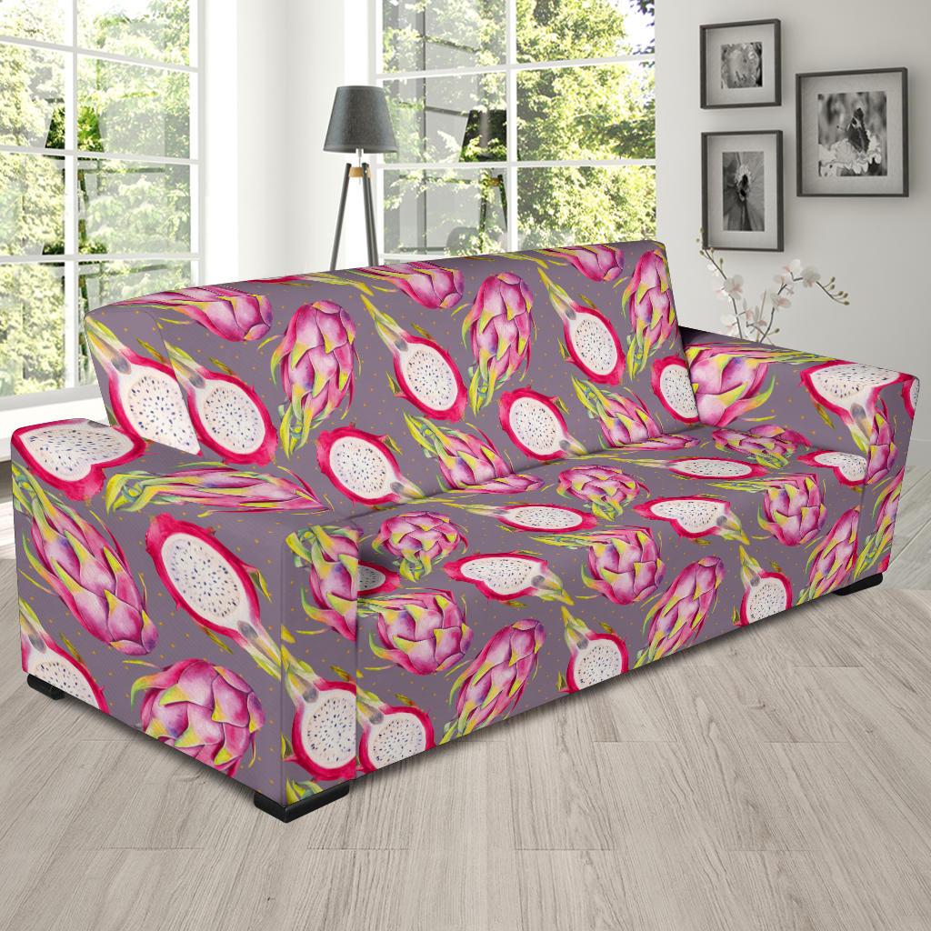 Dragonfruit Pattern Print Design DF03 Sofa Slipcover-JORJUNE.COM