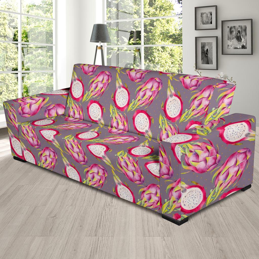 Dragonfruit Pattern Print Design DF03 Sofa Slipcover-JORJUNE.COM