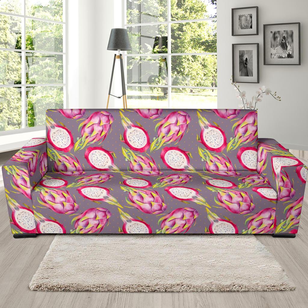 Dragonfruit Pattern Print Design DF03 Sofa Slipcover-JORJUNE.COM