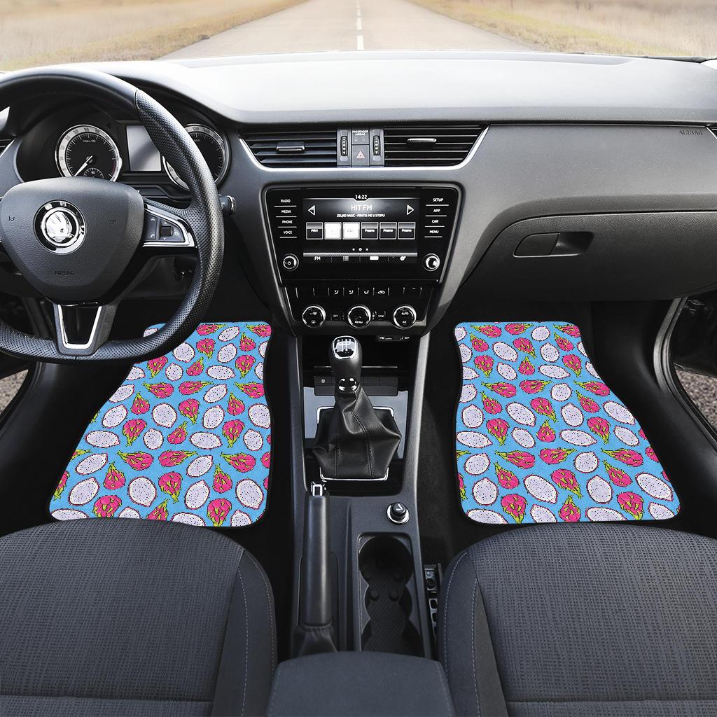 Dragonfruit Pattern Print Design DF04 Car Floor Mats-JorJune