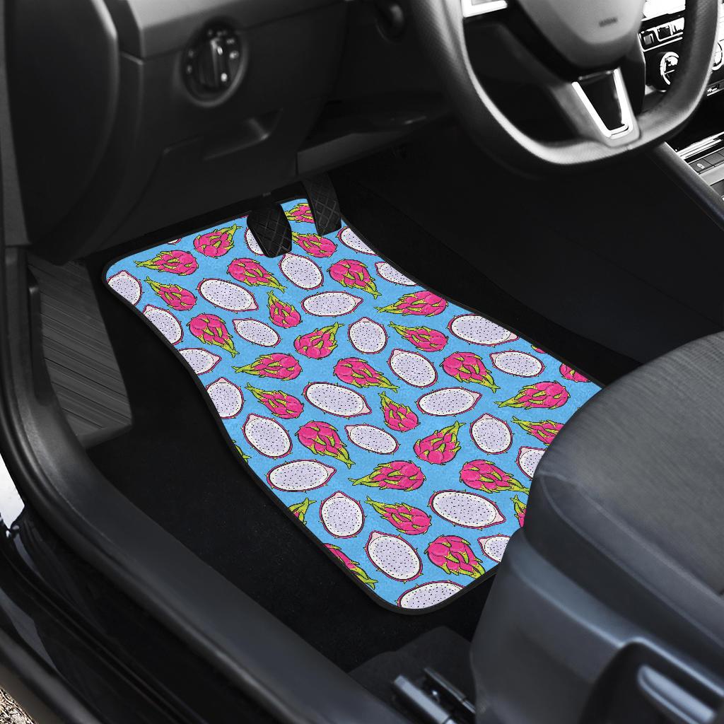 Dragonfruit Pattern Print Design DF04 Car Floor Mats-JorJune