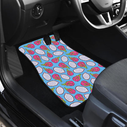 Dragonfruit Pattern Print Design DF04 Car Floor Mats-JorJune