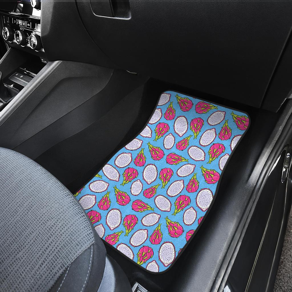 Dragonfruit Pattern Print Design DF04 Car Floor Mats-JorJune