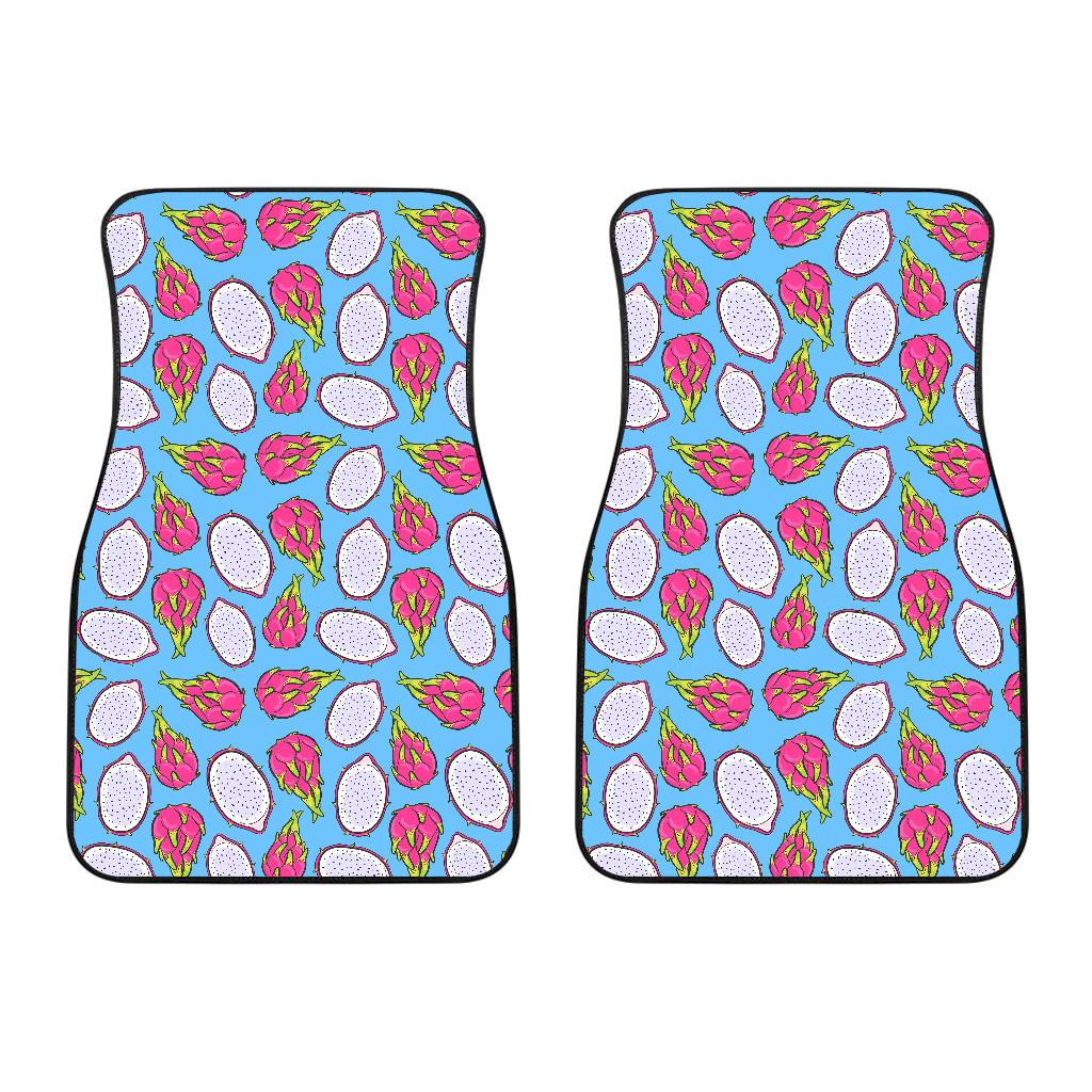 Dragonfruit Pattern Print Design DF04 Car Floor Mats-JorJune