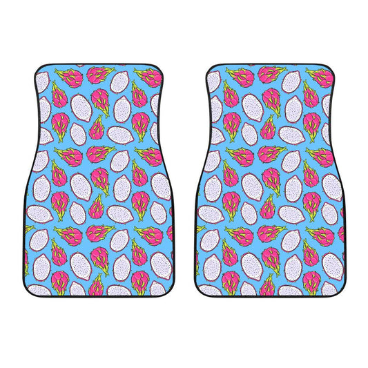 Dragonfruit Pattern Print Design DF04 Car Floor Mats-JorJune