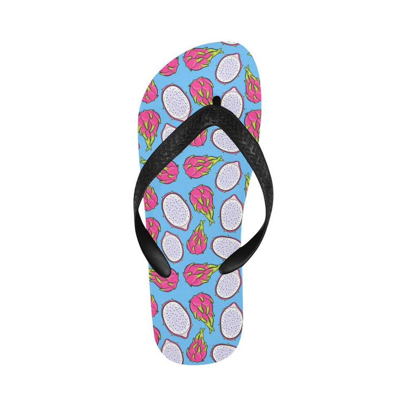 Dragonfruit Pattern Print Design DF04 Flip Flops-JorJune