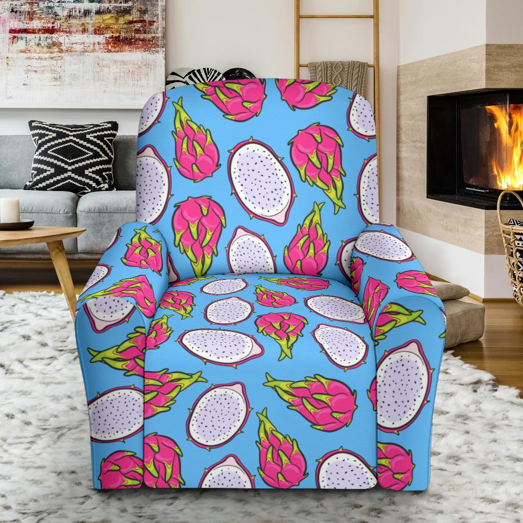 Dragonfruit Pattern Print Design DF04 Recliner Slipcover-JORJUNE.COM