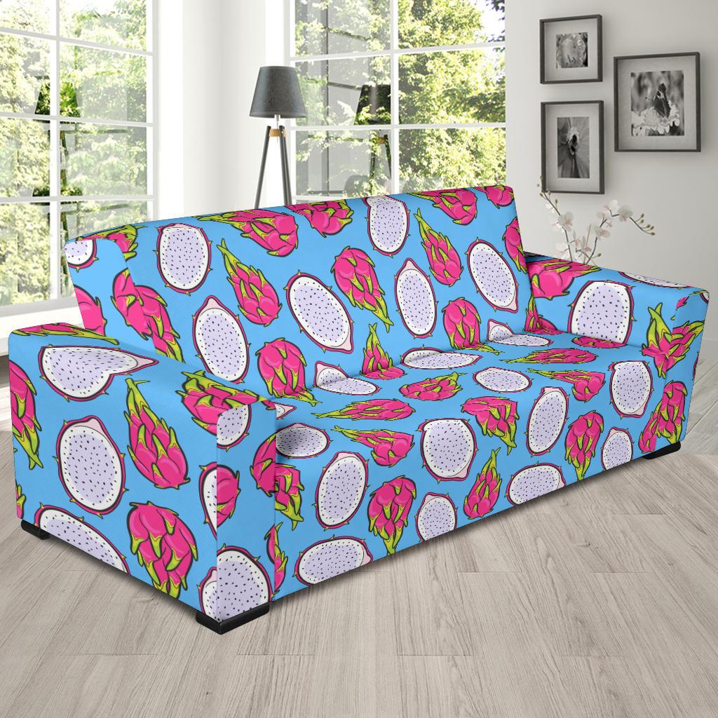 Dragonfruit Pattern Print Design DF04 Sofa Slipcover-JORJUNE.COM