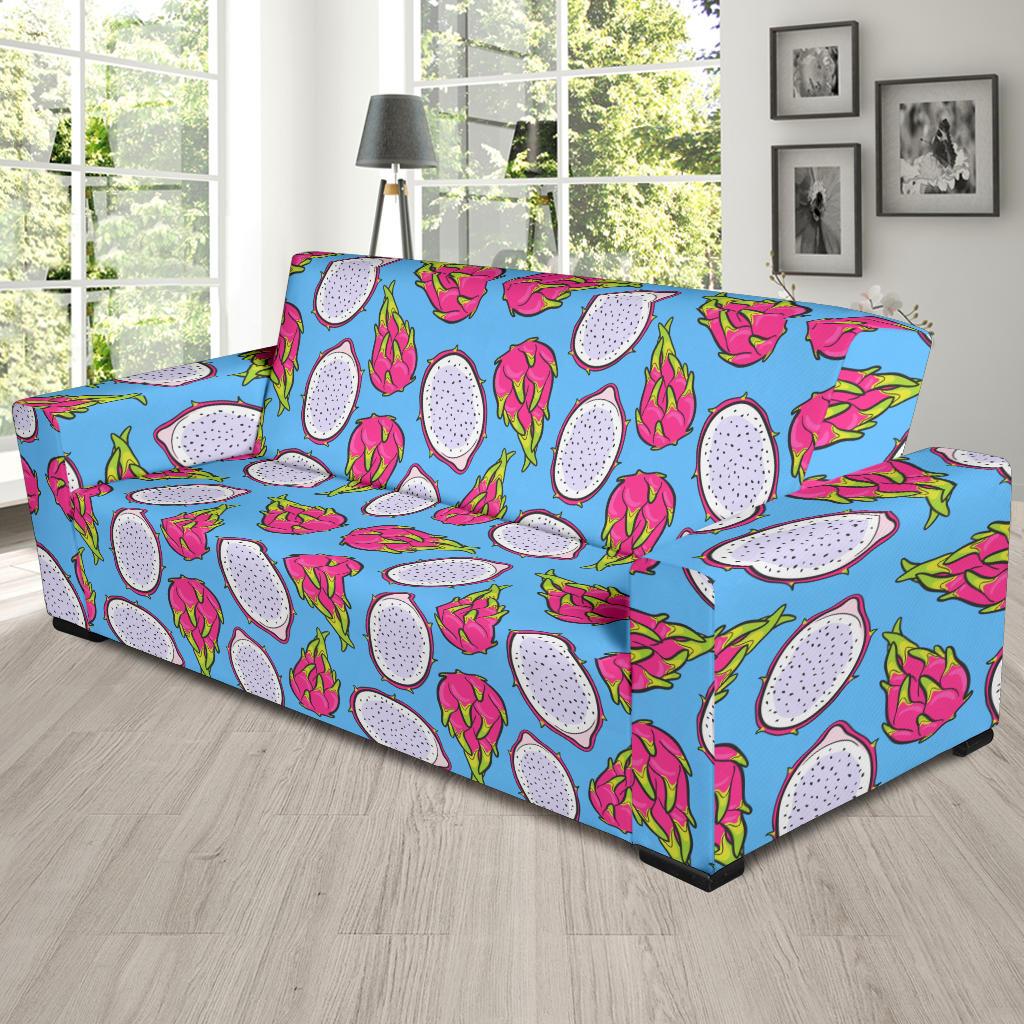 Dragonfruit Pattern Print Design DF04 Sofa Slipcover-JORJUNE.COM