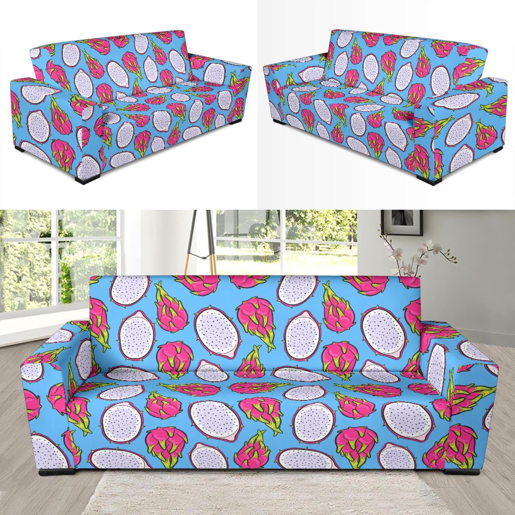 Dragonfruit Pattern Print Design DF04 Sofa Slipcover-JORJUNE.COM