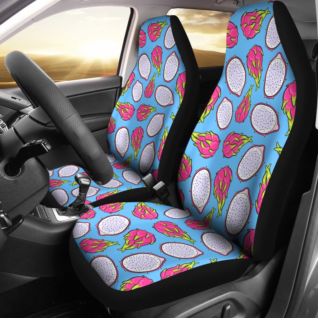 Dragonfruit Pattern Print Design DF04 Universal Fit Car Seat Covers-JorJune