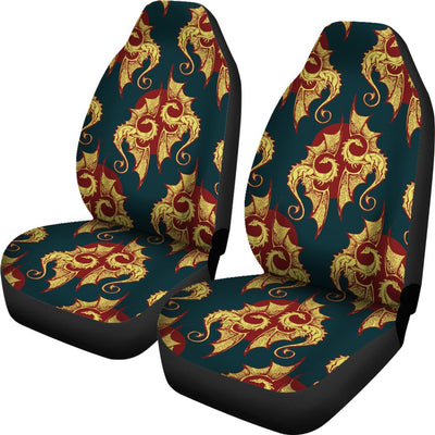 Dragons Gold Design Pattern Universal Fit Car Seat Covers