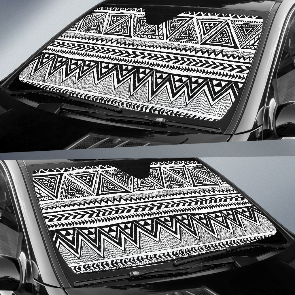 Draw Tribal Aztec Car Sun Shade-JorJune