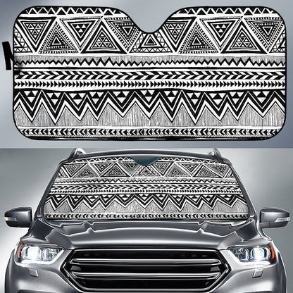 Draw Tribal Aztec Car Sun Shade-JorJune