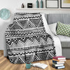 Draw Tribal Aztec Fleece Blanket