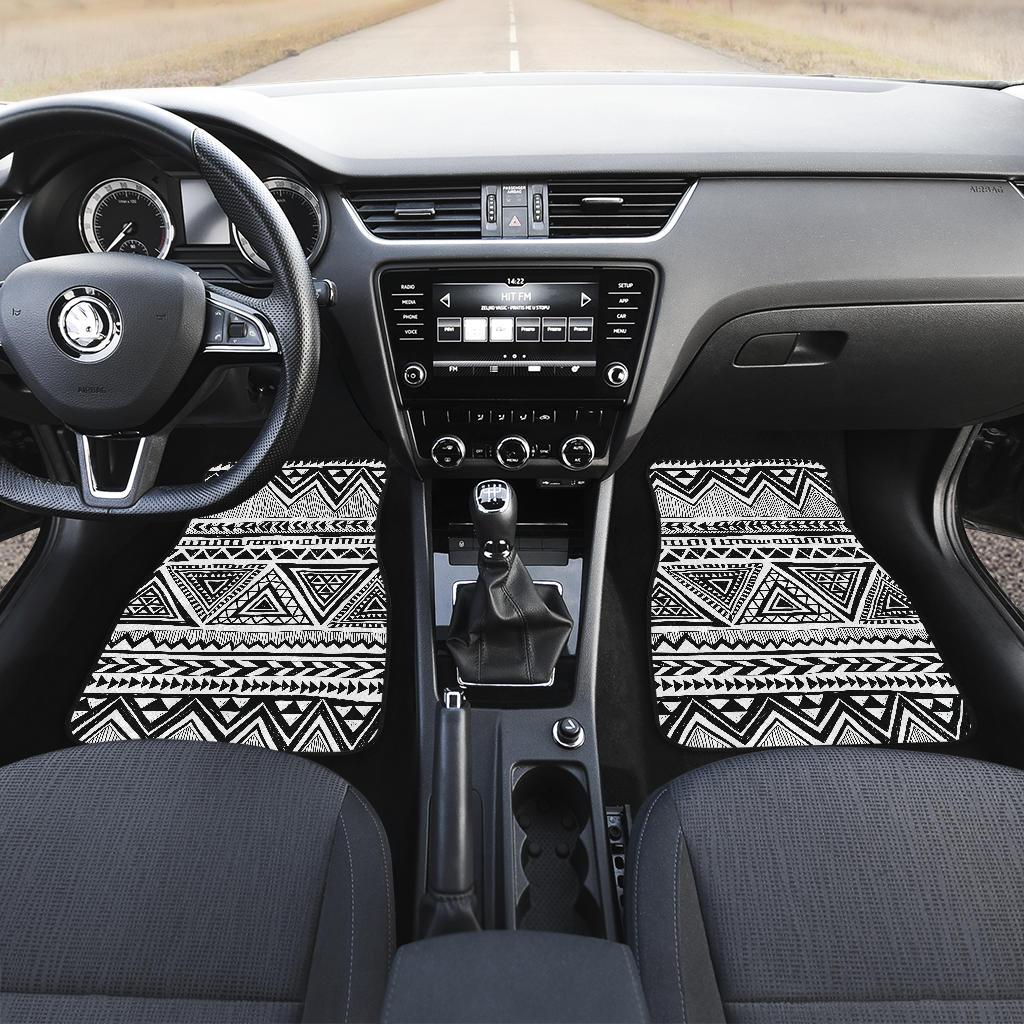 Draw Tribal Aztec Front and Back Car Floor Mats