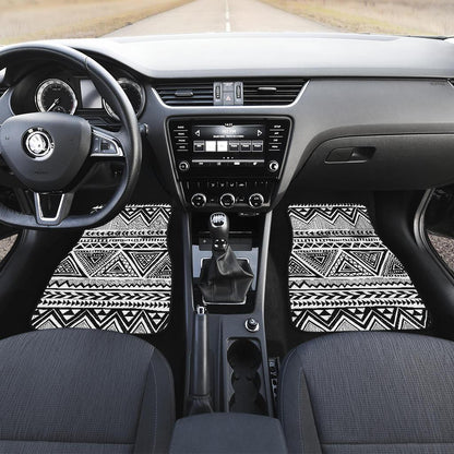 Draw Tribal Aztec Front and Back Car Floor Mats