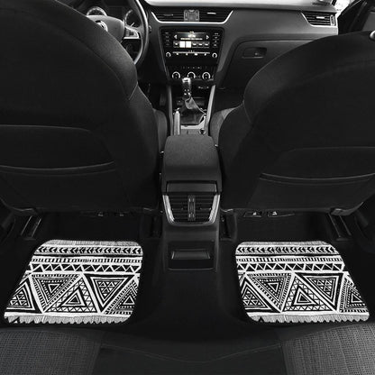Draw Tribal Aztec Front and Back Car Floor Mats