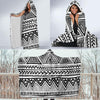 Draw Tribal Aztec Hooded Blanket-JORJUNE.COM