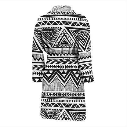 Draw Tribal Aztec Men Bath Robe