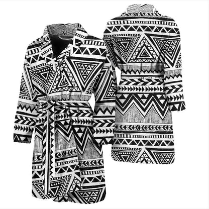 Draw Tribal Aztec Men Bath Robe