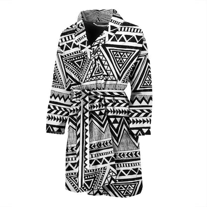 Draw Tribal Aztec Men Bath Robe
