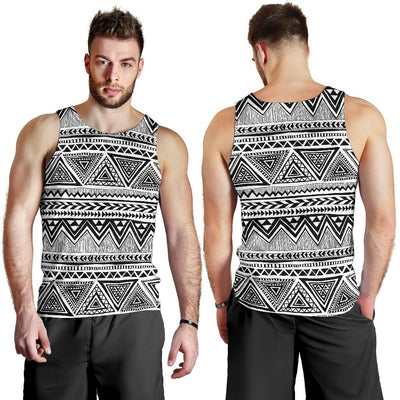 Draw Tribal Aztec Men Tank Top