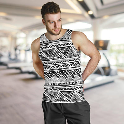 Draw Tribal Aztec Men Tank Top