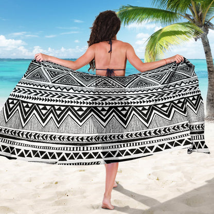 Draw Tribal Aztec Sarong Pareo Wrap