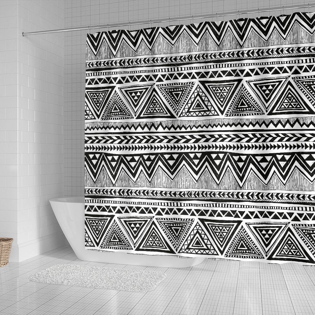 Draw Tribal Aztec Shower Curtain