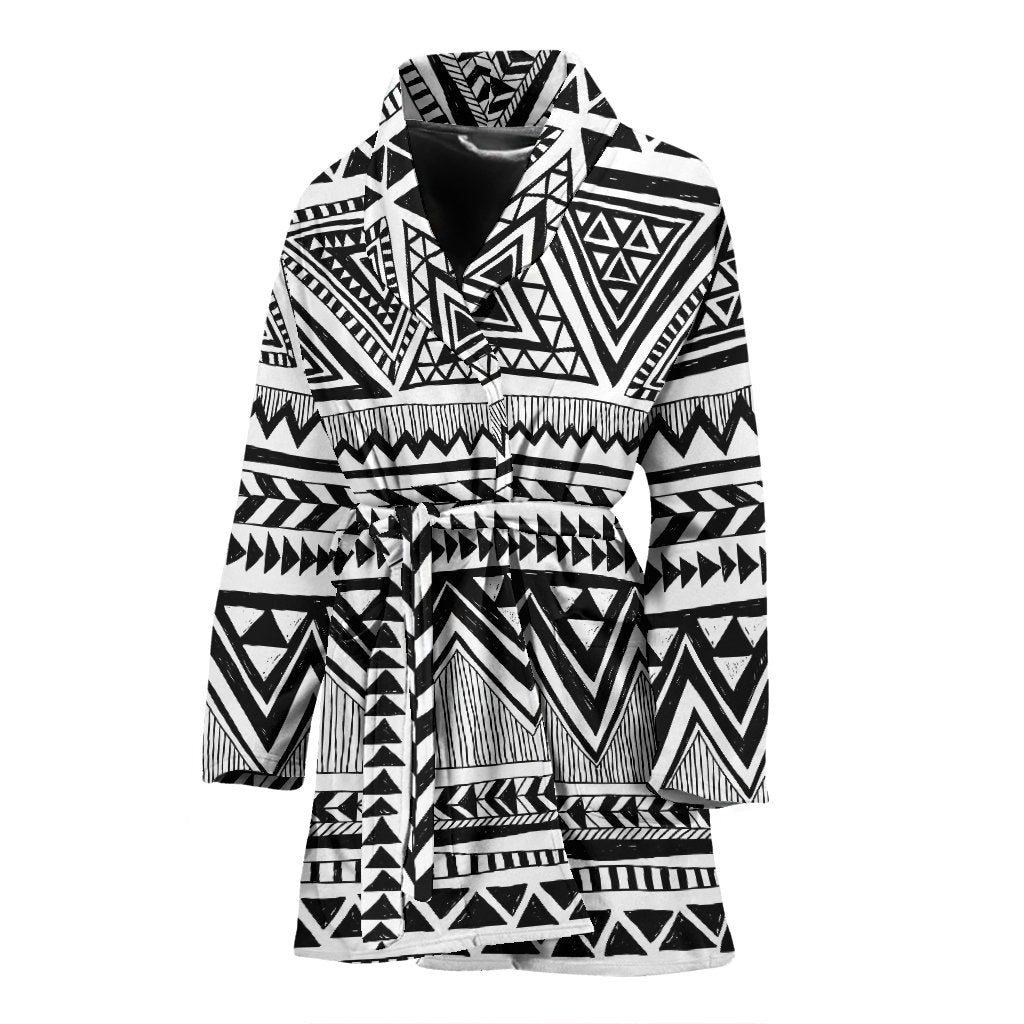 Draw Tribal Aztec Women Bath Robe