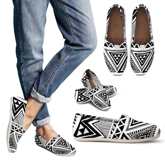 Draw Tribal Aztec Women Casual Shoes-JorJune.com