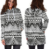 Draw Tribal Aztec Women Hoodie Dress