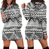 Draw Tribal Aztec Women Hoodie Dress