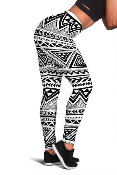 Draw Tribal Aztec Women Leggings