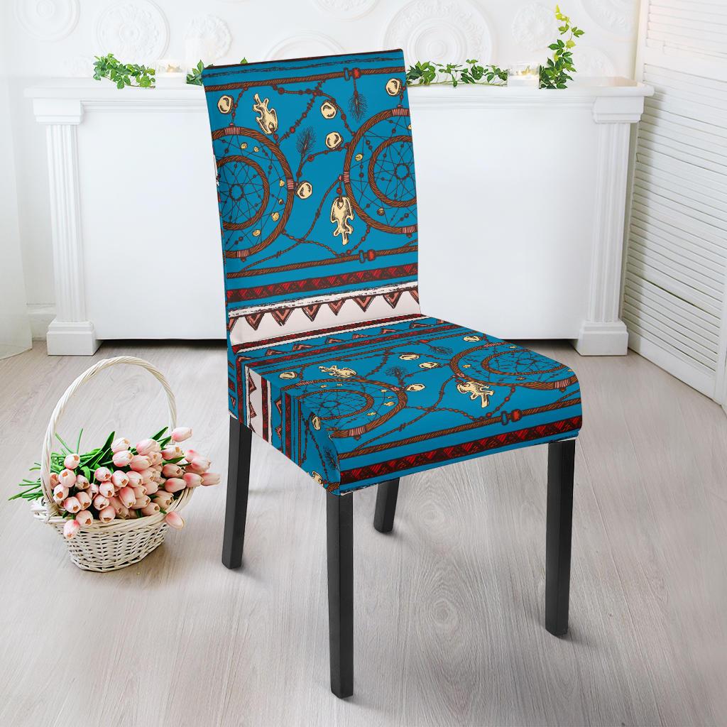 Dream catcher aztec Dining Chair Slipcover-JORJUNE.COM