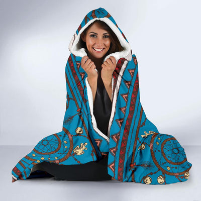 Dream catcher aztec Hooded Blanket-JORJUNE.COM