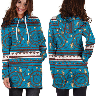 Dream Catcher Aztec Women Hoodie Dress