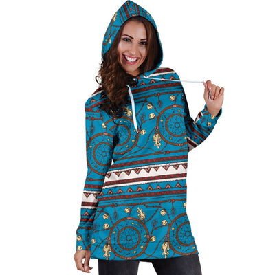 Dream Catcher Aztec Women Hoodie Dress