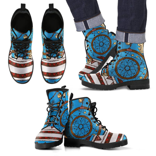 Dream catcher aztec Women & Men Leather Boots