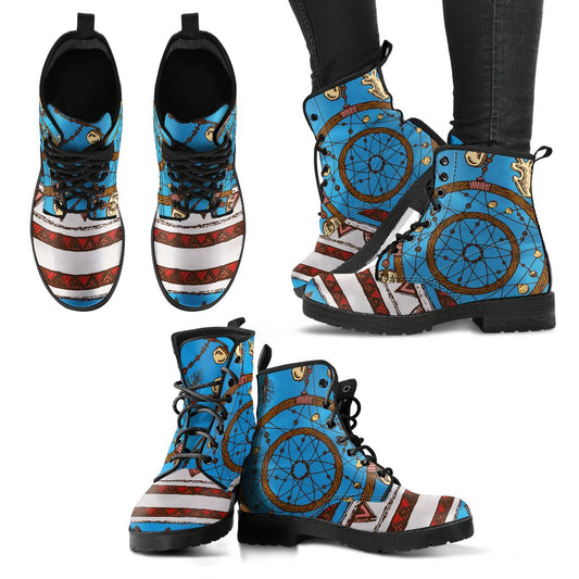 Dream catcher aztec Women & Men Leather Boots