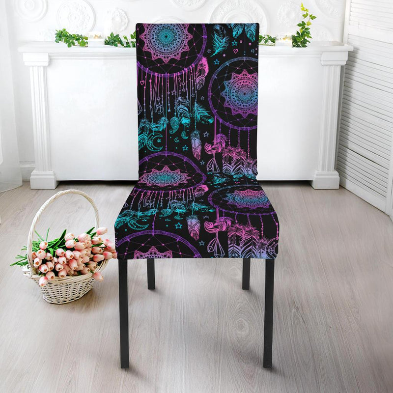 Dream catcher boho mandala Dining Chair Slipcover-JORJUNE.COM