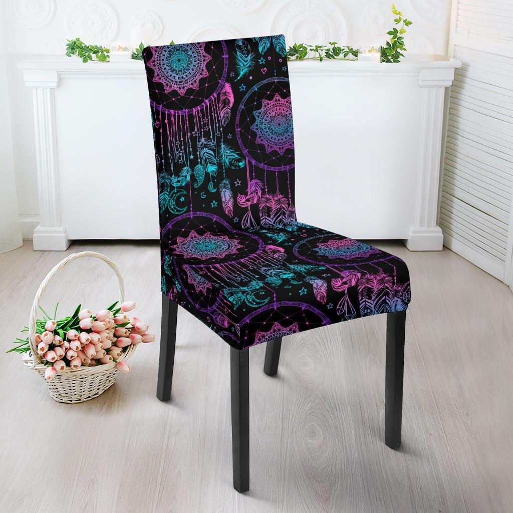 Dream catcher boho mandala Dining Chair Slipcover-JORJUNE.COM