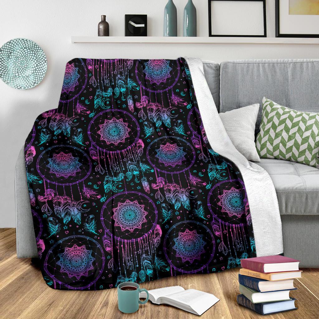 Dream Catcher Boho Mandala Fleece Blanket