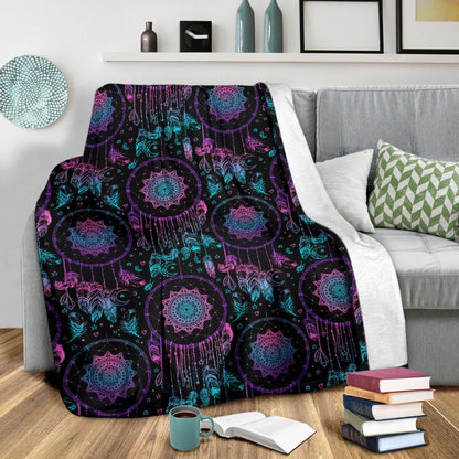 Dream Catcher Boho Mandala Fleece Blanket