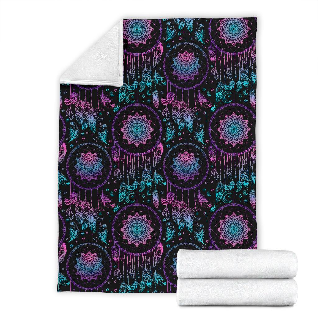 Dream Catcher Boho Mandala Fleece Blanket