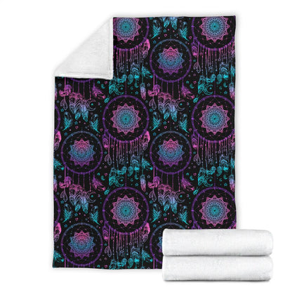 Dream Catcher Boho Mandala Fleece Blanket