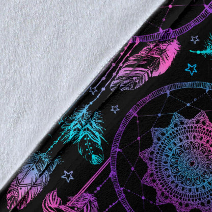 Dream Catcher Boho Mandala Fleece Blanket